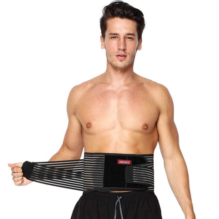 Breathable Mesh Lumbar Support Brace High Elastic Steel Waist Bodybuilding