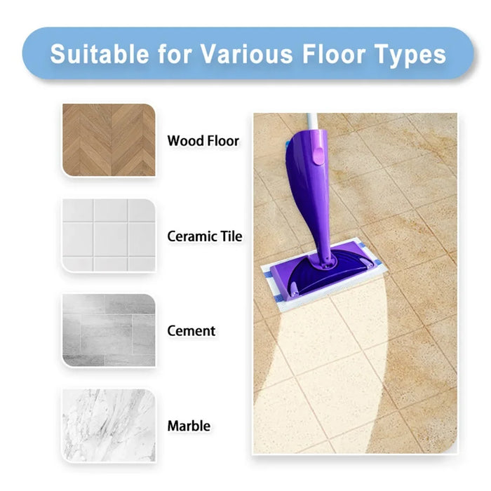10 Pieces Disposable Mop Pads Refills Compatible With Swiffer Wet Jet Spray Mop Wet Dry Use For All Purpose Multi Floor Mop