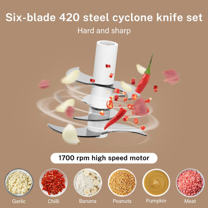 250Ml / 400Ml Wireless Electric Garlic Crusher & Chopper