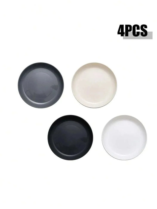 4 / 11 Piece Reusable Plastic Dinner Plates Perfect For Picnics Kitchen Use Microwave & Dishwasher Safe