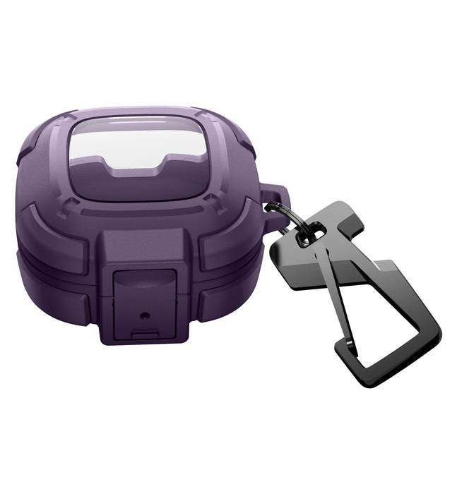 For Samsung Galaxy Buds Fe / Buds 2 Pro / Buds 2 / Buds Pro / Buds Rugged Bumper Shockproof Case With Secure Lock Keychain