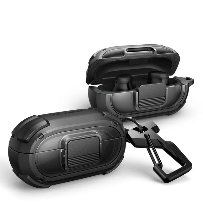 For Beats Solo Buds Shockproof Rugged Bumper Case Protective Case With Drop-Proof Lock & Carabiner Keyring Cleaner Kit