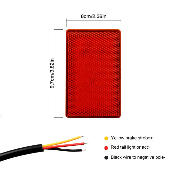 12V F1 Style 15 Led Rear Strobe Tail Light Universal Car Tuning Accessory