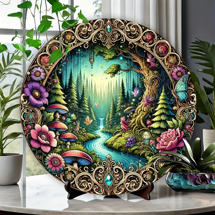 Chic Round Metal Wall Art Ideal For Home Office Bar & Kitchen Perfect Gift For Dorms