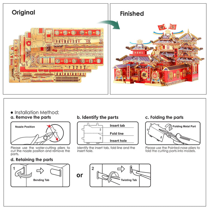 Adult 3D Metal Puzzle Kit For Teen Gifts