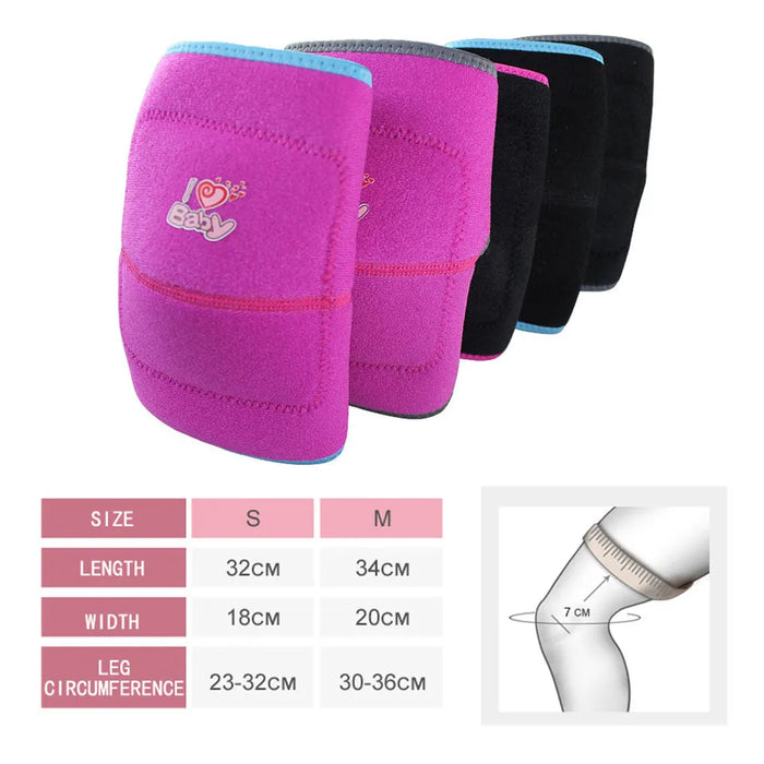 Pair of Kids Anti Crash Knee Pads For Dancing & Skating