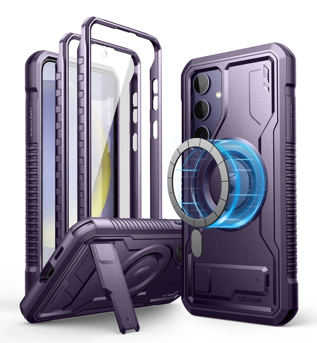 For Samsung Galaxy S24 + Plus Magsafe Shockproof Rugged Bumper Case Protective With Built In Screen Protector