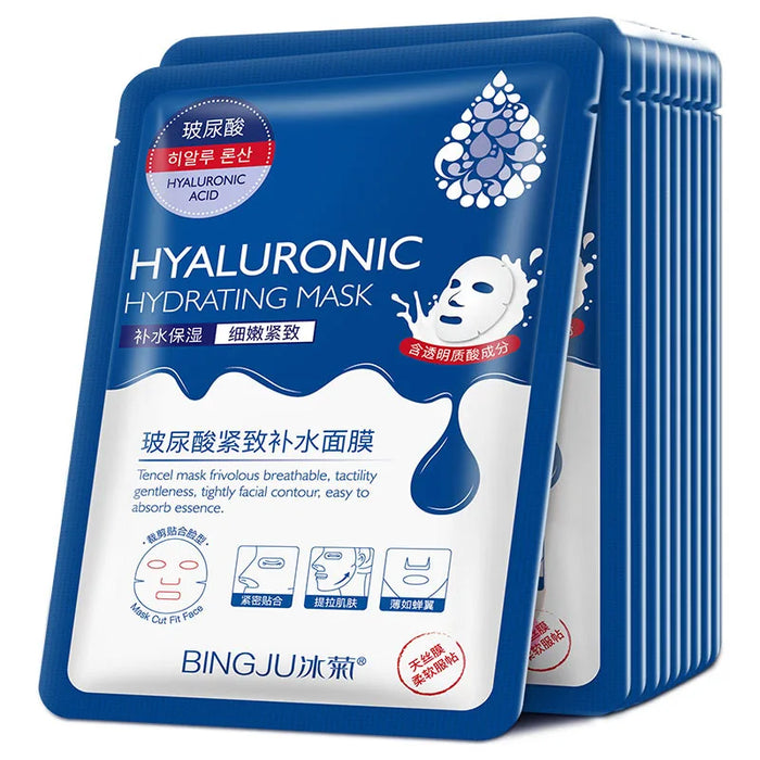 20 Hyaluronic Acid Collagen Face Masks Moisturizing Firming Hydrating