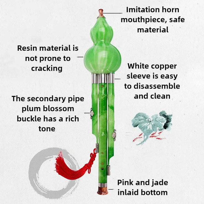 Professional Chinese Resin Hulusi In C Key For Beginners