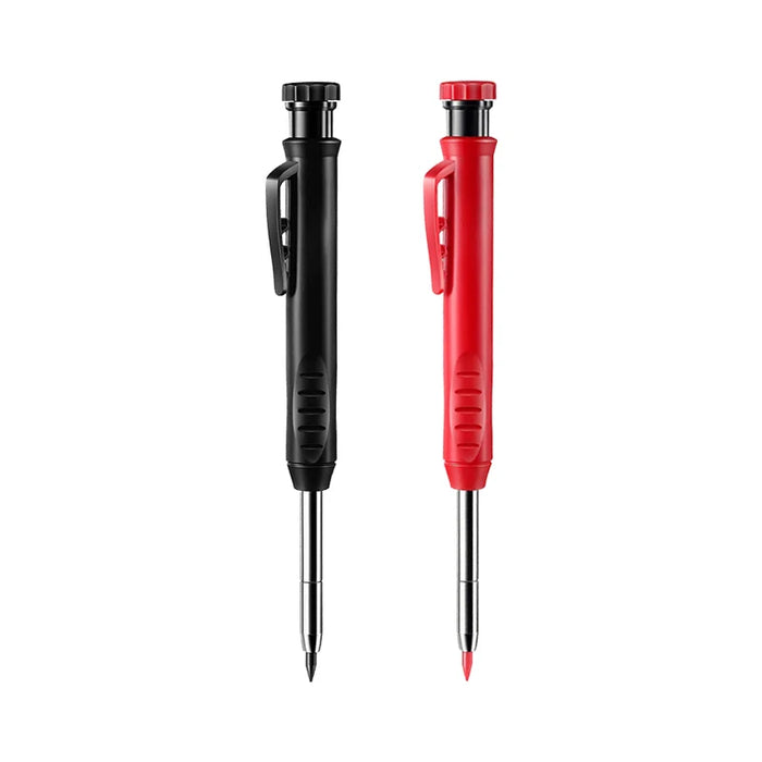 Precision Carpenter Pencil Set With Sharpener & Refills Ideal For Woodworking & Architecture