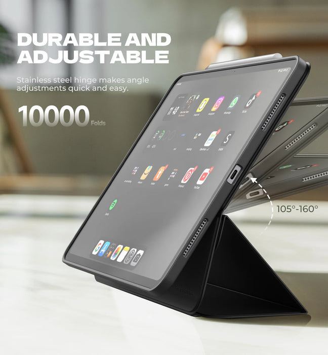 For Ipad Pro 13 Inch 2024 M4 Magnetic Floating Slim Removable Protective Case Adjustable Portrait / Landscape Stand