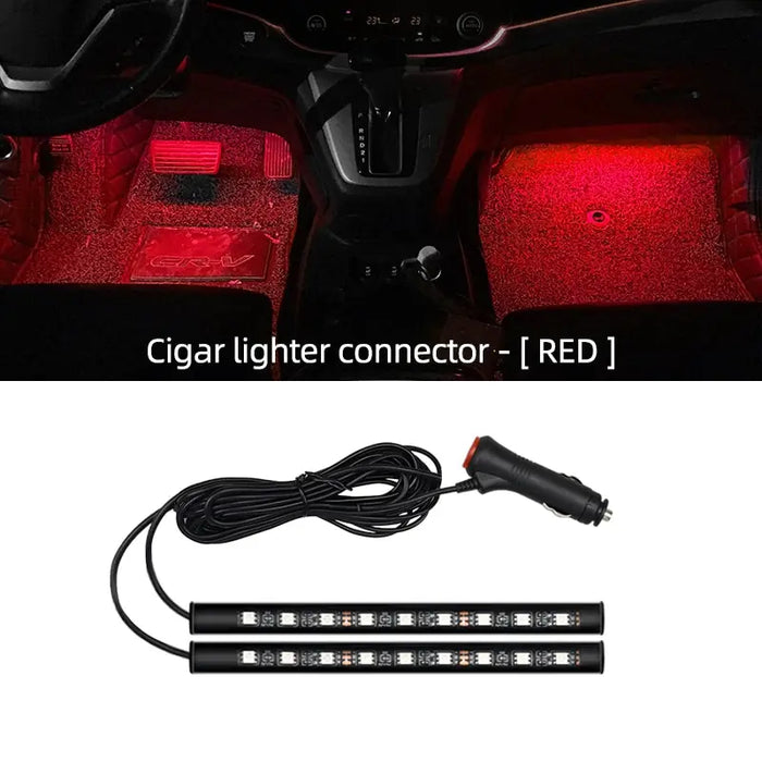 Car Neon Foot Light Usb Interior Atmosphere Lamp