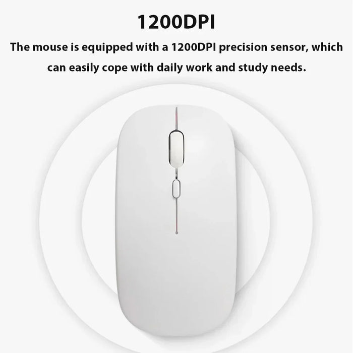 Universal Wireless Keyboard With Touchpad For Ipad Android Windows Silent & Compact