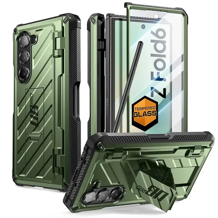 For Samsung Galaxy Z Fold 6 Ub Pro Full Shockproof Heavy Duty Rugged Phone Case With Built-In Screen Protector