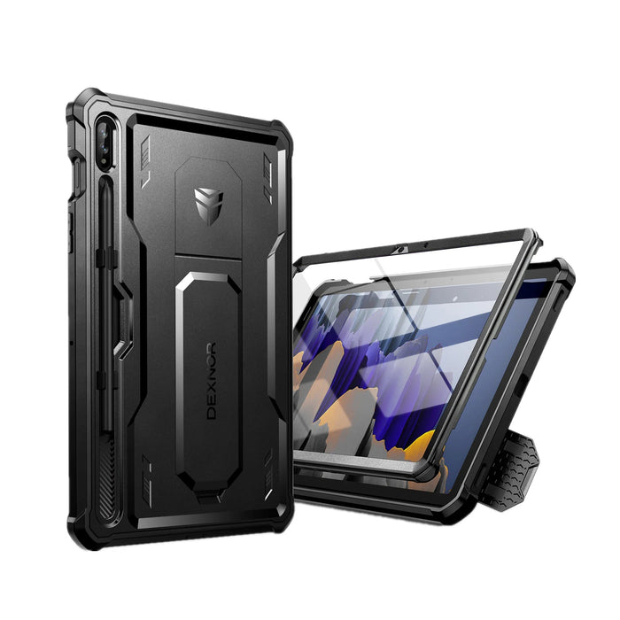 For Samsung Galaxy Tab S7 S8 Built In Screen Protector & Kickstand With S Pen Holder Heavy Shockproof Full Body Protective Case