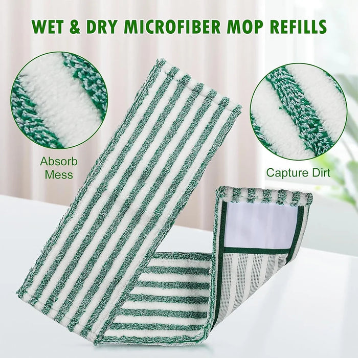 6 Pack Microfiber Floor Mop Refill For Libman Wet & Dry Microfiber Mop Reusable Mop Pads For Multi-Surface Floors