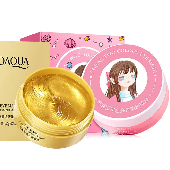 60 Piece Gold Crystal Collagen Eye Mask For Dark Circles & Bags