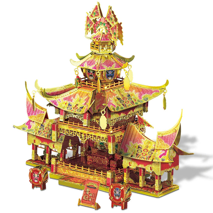 Chinese Ancient Buildings 3D Metal Puzzle Kit For Home Decor