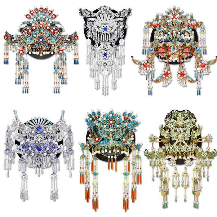 Metal Model Kits For Adults Kingfisher Phoenix Tiara Fridge Magnet