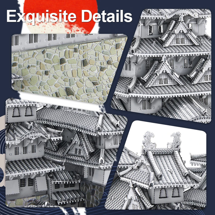 3D Puzzle Building Kit For Notre Dame & Himeji Jo Diy Metal House Toy