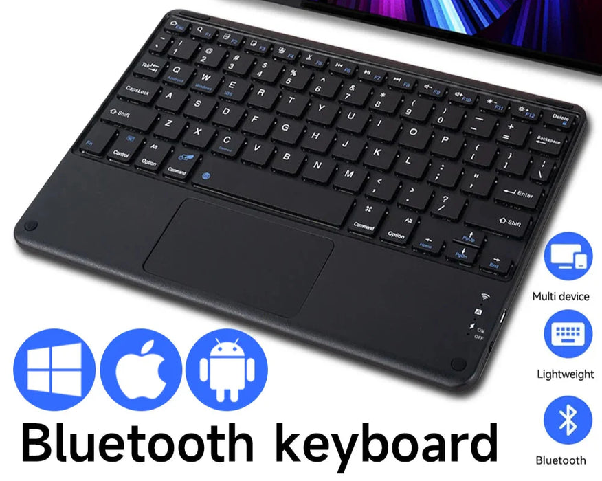 Wireless Touchpad Keyboard For Tablets Ios / Android / Windows