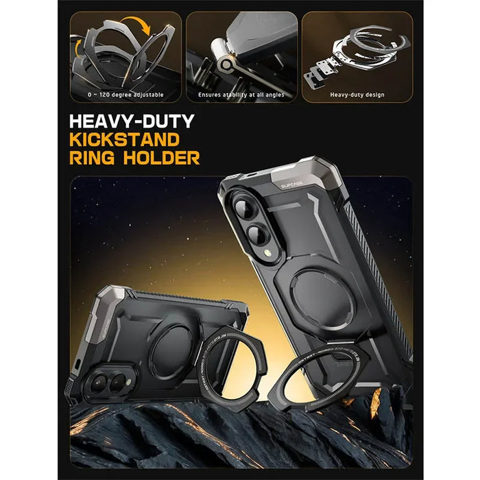 For Samsung Galaxy S25 Edge 6.7 Inch Ub Grip Military-Grade Protection Heavy Duty Magnetic Phone Case With Stand