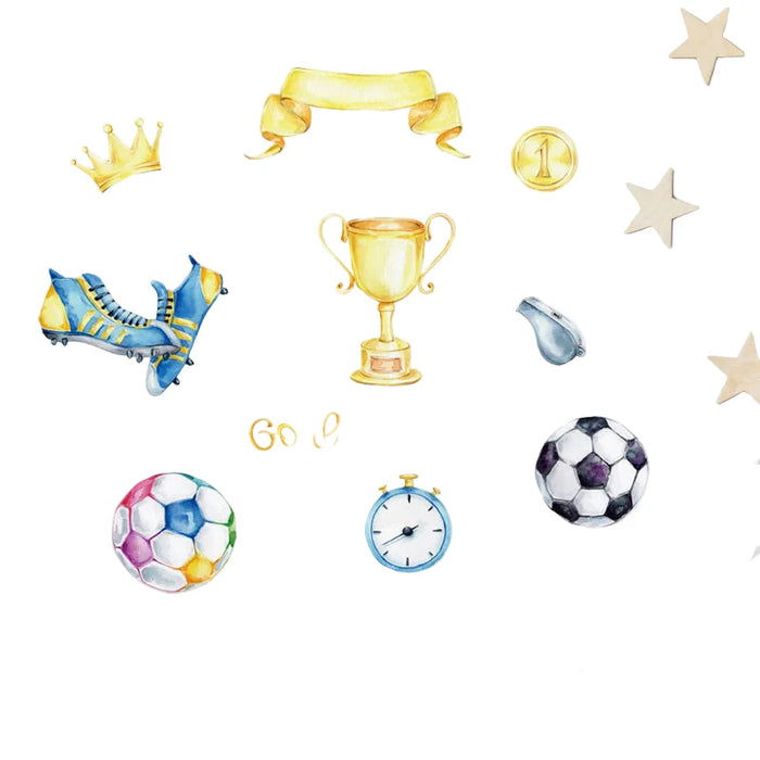 Football Game Elements Wall Stickers For Kids Room