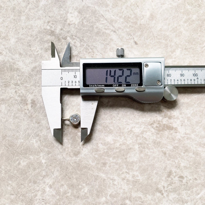 925 Sterling Silver Round Crystal Pendant Fashion Jewelry For Women