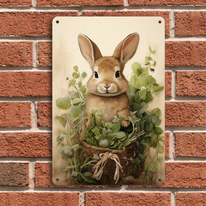 Retro Rabbit Easter Sign Easy Install For Home & Bar Decor Indoor / Outdoor Use