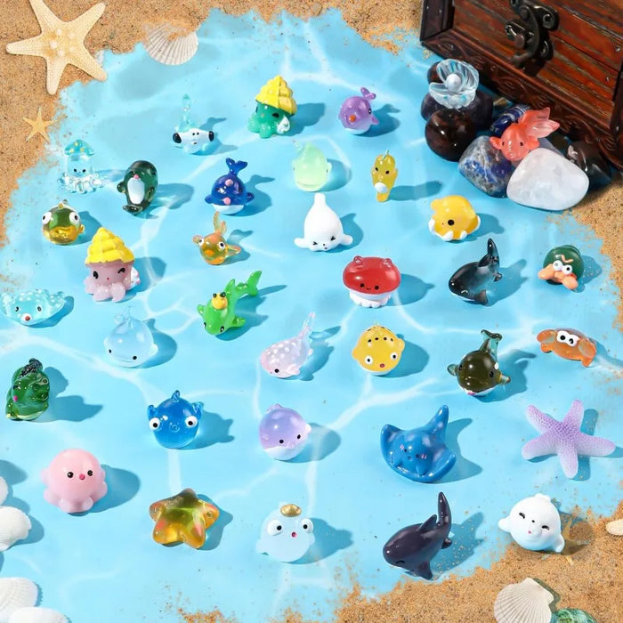 Tiny Ocean Resin Sea Animals For Diy Fish Tank Or Garden