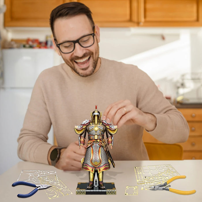 Chinese Ancient Armor Puzzle 3D Diy Set For Adults Brain Teaser Gift