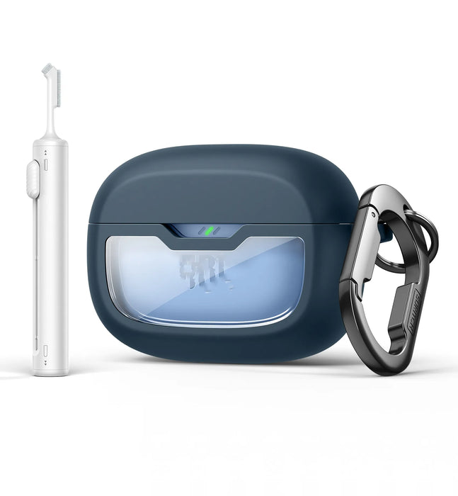 For Jbl Vibe Beam / Jbl Vibe Beam 2 / Jbl Vibe 200Tws Earbuds Shockproof Magnetic Protective Headphone Case With Anti Lost Keychain