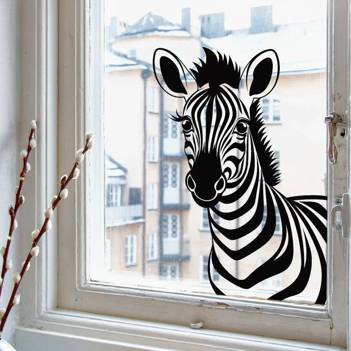 Adorable Zebra Wall Decals For Living Room Decor