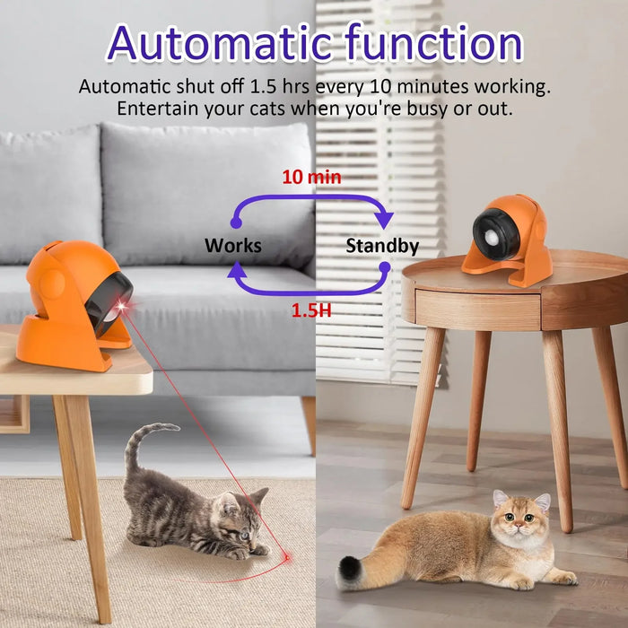 Interactive Cat Laser Toy Adjustable & Rechargeable