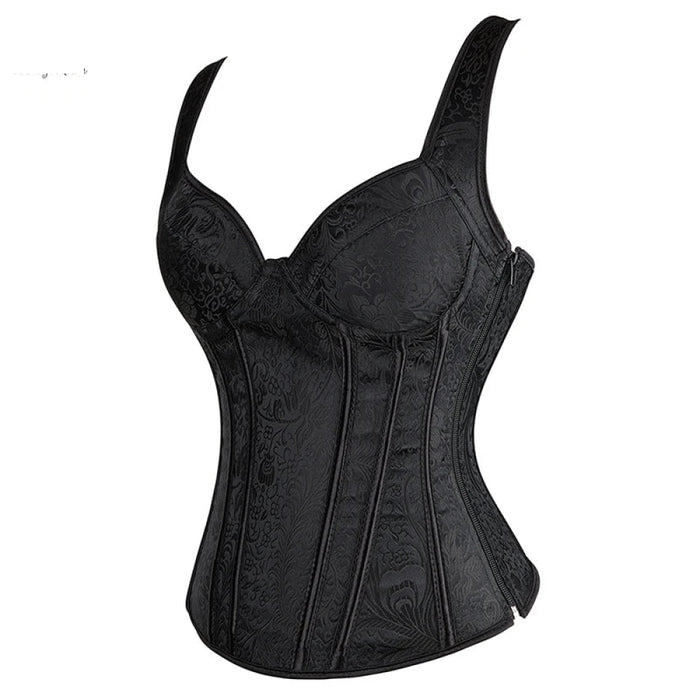 Adjustable Plus Size Steampunk Gothic Corset With G String S To 6Xl