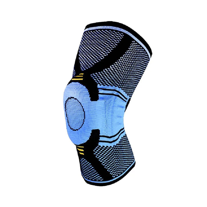 Pair of Silicon Padded Knee Pads For Basketball & Running Meniscus & Patella Support Brace