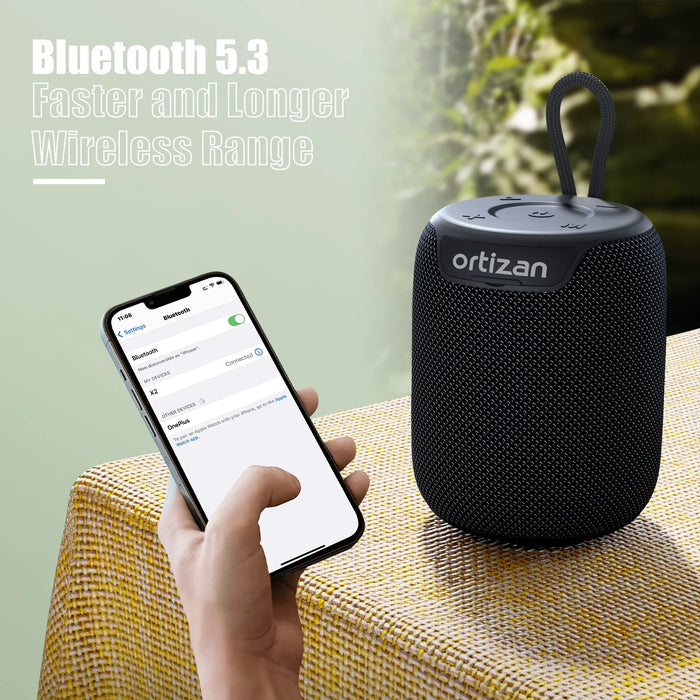 Waterproof Bluetooth Speaker 15W Stereo Dual Pairing Tf / Aux