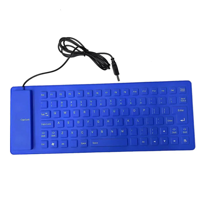 Flexible Waterproof Gaming Keyboard 85 Keys Usb Wired Foldable For Macbook
