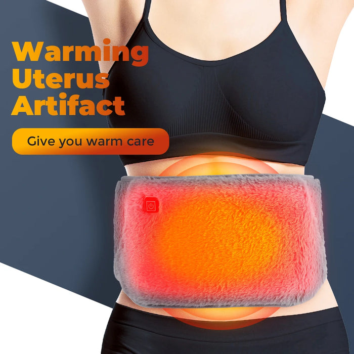 Usb Heated Abdominal Massage Belt Warm & Soothe