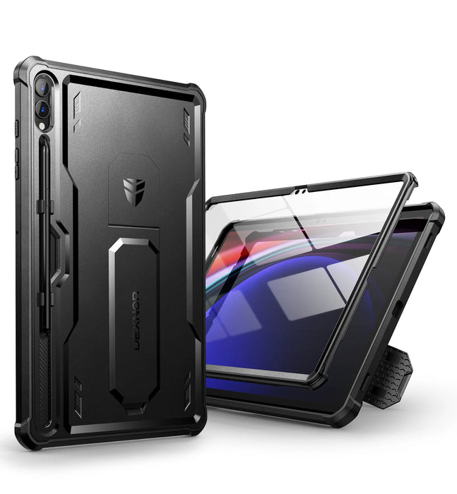 For Samsung Galaxy Tab S10 Plus Built In Screen Protector & Kickstand With Pen Holder Heavy Shockproof Full Body Protective Case