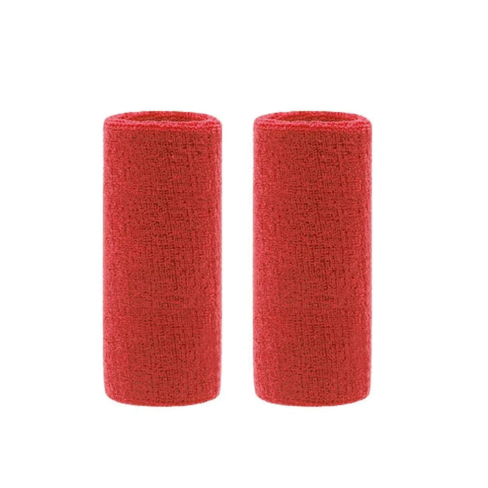 Pair of Breathable Cotton Wrist Sweatbands For Men & Women