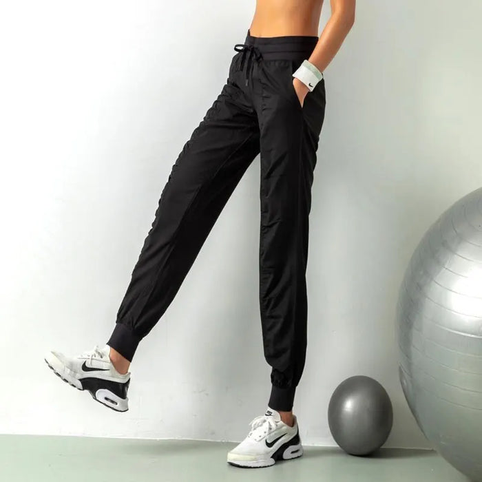 Quick Dry Drawstring Joggers for Women 2 Pockets