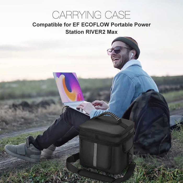 Bag For Ecoflow River 2 Pro / Max Portable Power Station Bag Waterproof Carrying Case Power Supply Bag Anti-Drop Protection Bag