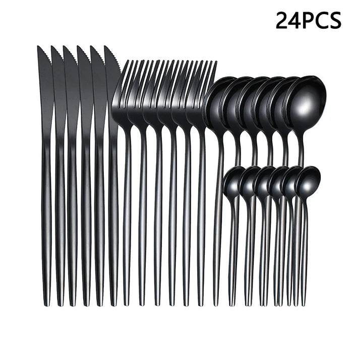 4 / 6 / 16 / 24 Piece Portuguese Style Cutlery Set For Home Restaurant Or Hotel