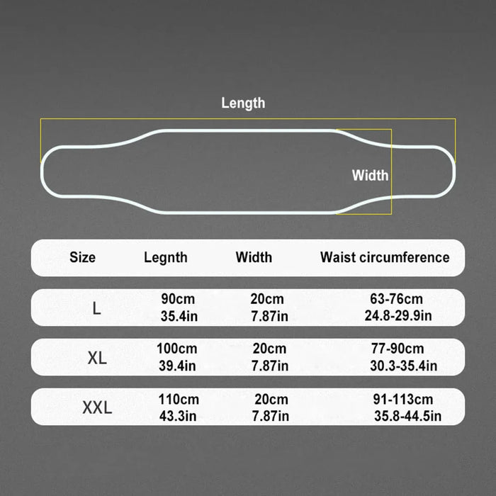 Lower Back Pain Relief Brace With 6 Springs Breathable Lumbar Support Belt For Work Unisex Fit