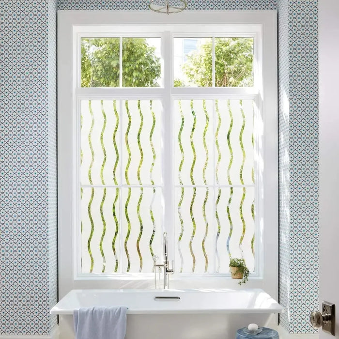 Privacy Window Film - Non-Adhesive Glass Covering