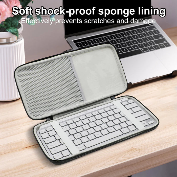 Eva Hard Case For Logitech Mx Keys Mini Wireless Keyboard Carrying Case Hard Storage Bag Illuminated Keyboard Protective Case