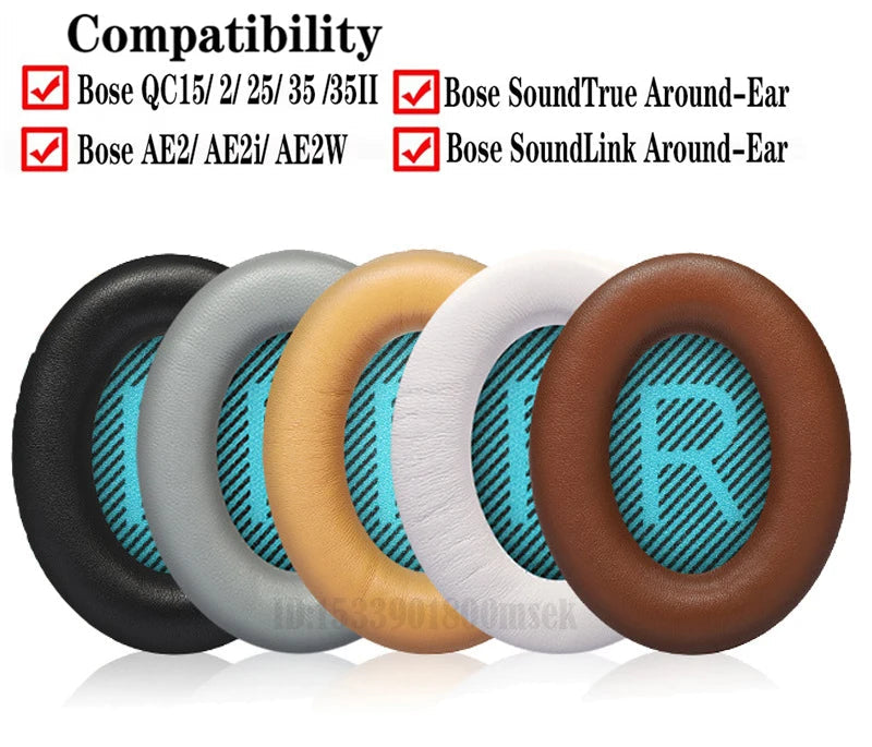 Pair of Replacement Ear Pads For Bose Quietcomfort Headphones Fits Qc 2 15 25 35 Ae2 Ae2I Ae2W Soundtrue Soundlink