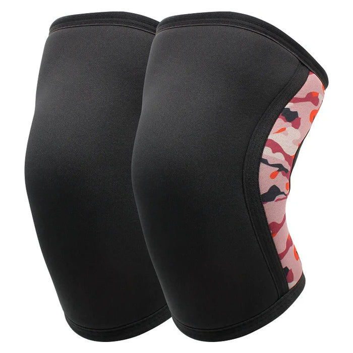 Pair of 7Mm Neoprene Knee Sleeves Compression Support For Squats & Crossfit
