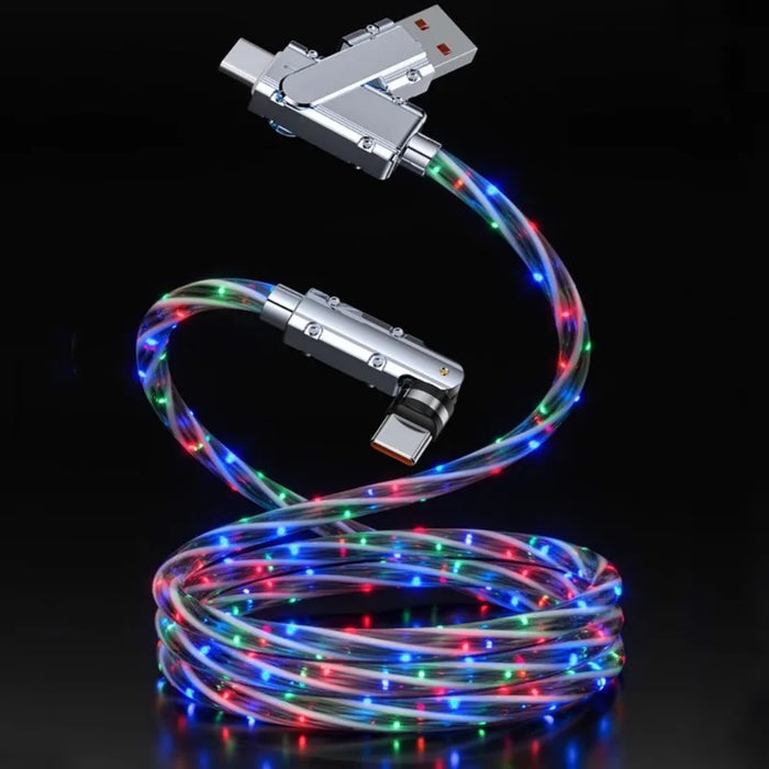 Fast Charging Rgb Type C Cable 1M Breathing Light 120W / 66W